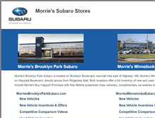 Tablet Screenshot of morriessubaru.com